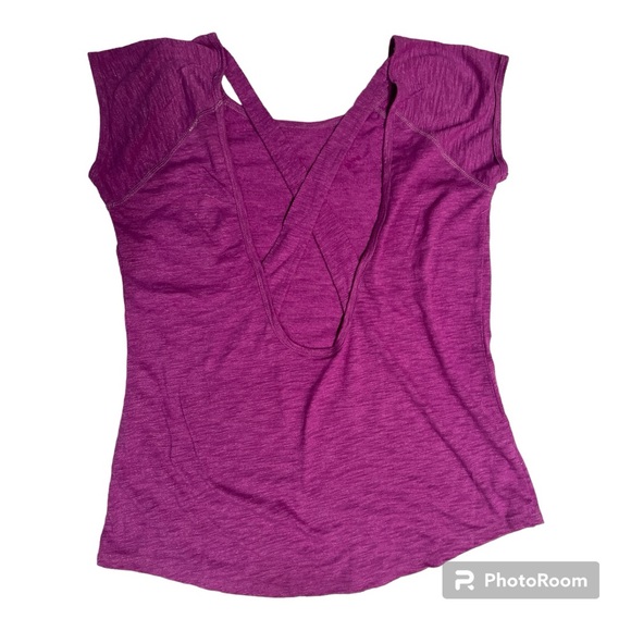 Earth Yoga Top size large. Pinkish purple - Picture 3 of 10